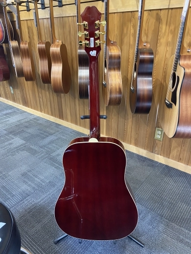 Epiphone DR100 Acoustic Guitar Wine Red 3